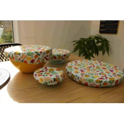 Charlotte de plat motif "fruits"