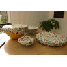Charlotte de plat motif "fruits"
