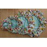 Charlotte de plat motif "fruits"