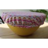 Charlotte de plat motif "vagues roses"