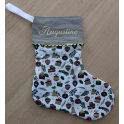 Botte de Noël personnalisée prénom