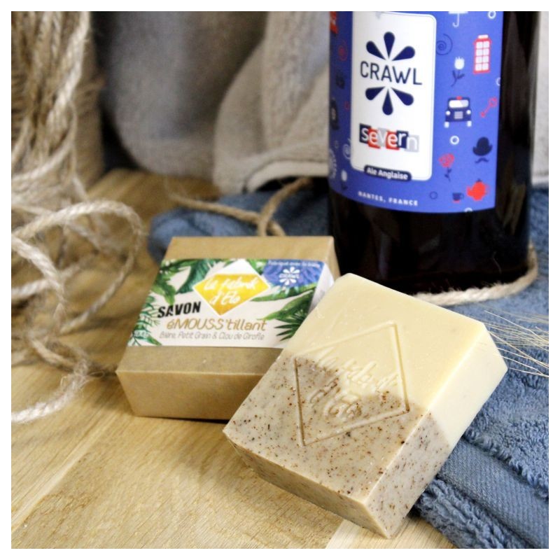 Savon éMOUSS’tillant - Bière Clou de Girofle petit grain