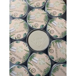 Savon à barbe à l’argile blanche avec boîte