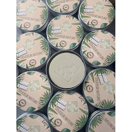 Savon à barbe à l’argile blanche avec boîte