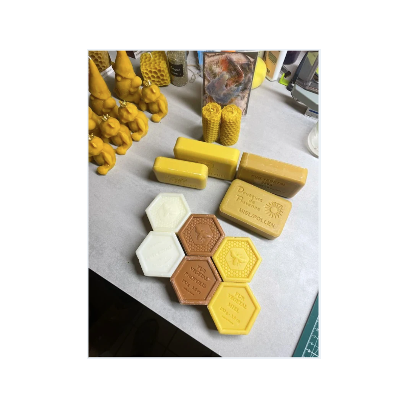 Savon hexagonal miel propolis